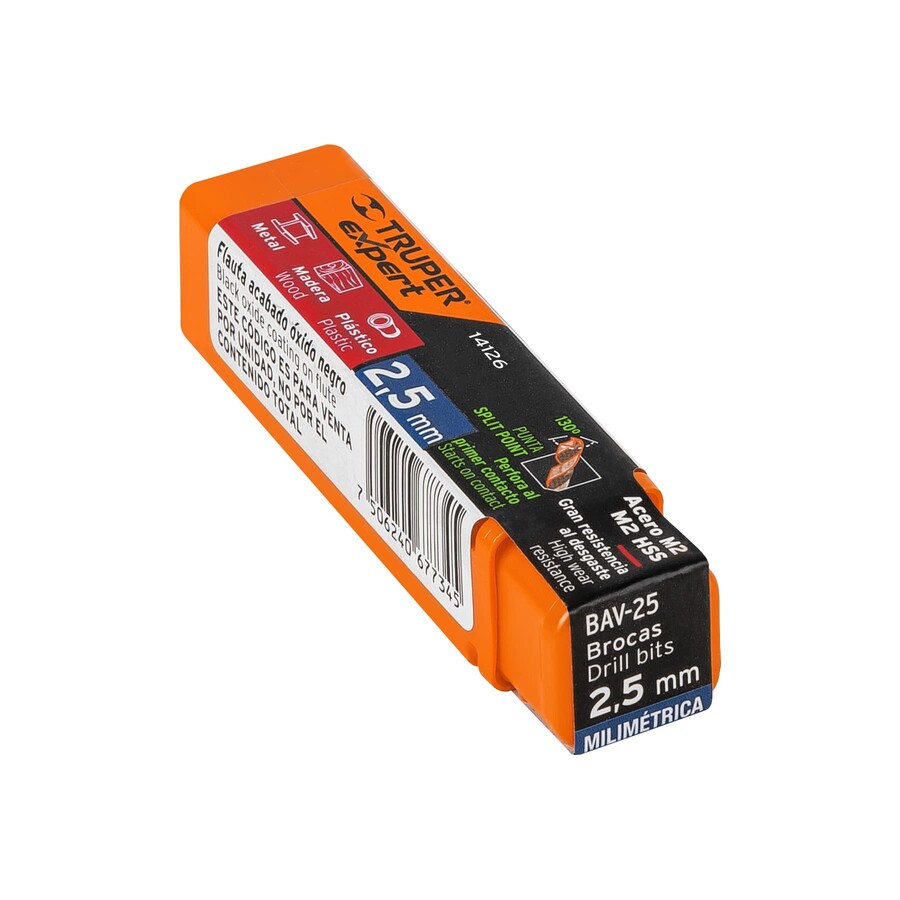 broca-hss-2-5-mm-trugold-para-metal-truper-expert-2ac