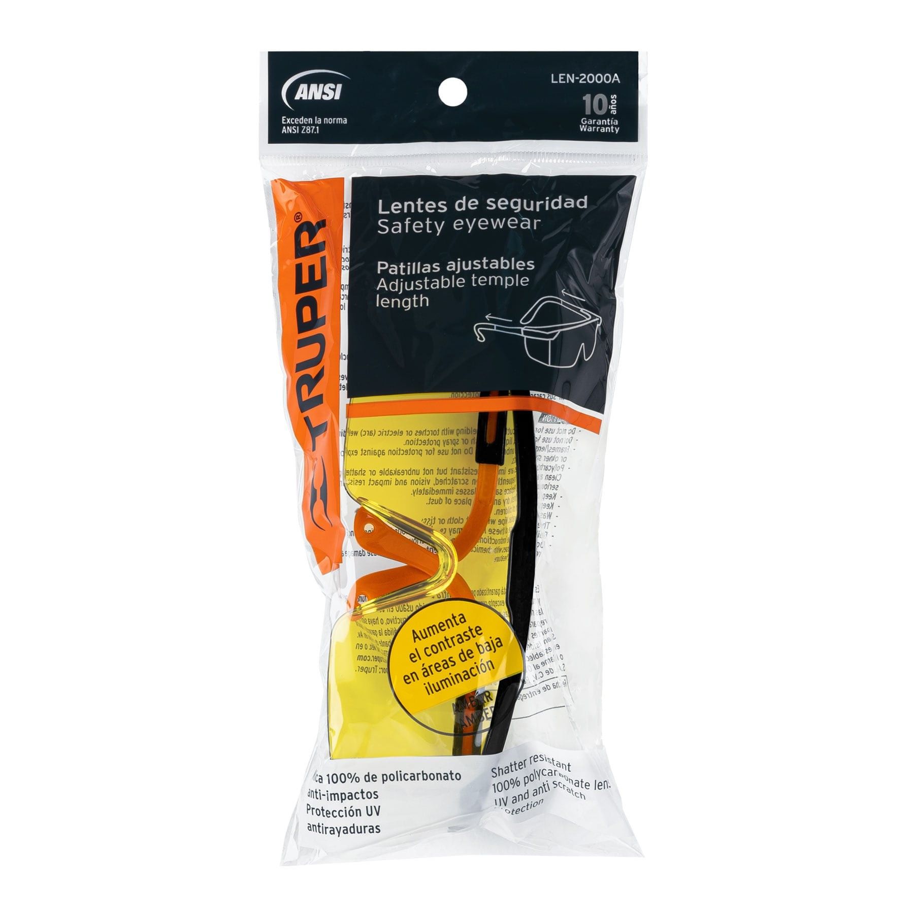 lentes-de-seguridad-ajustables-ambar-truper-classic-e19